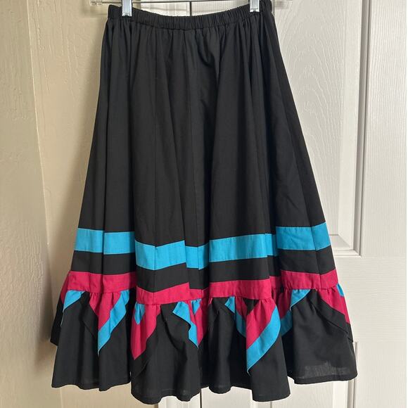 Vintage Square Dancing Skirt Shirt Set Southwest Small - Picture 6 of 7